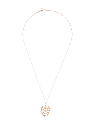 Tiffany & Co. 18K Olive Leaf Pendant Necklace