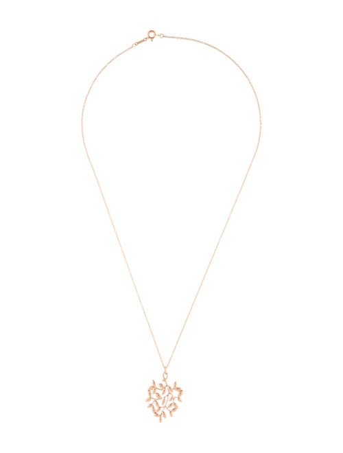 Tiffany & Co. 18K Olive Leaf Pendant Necklace