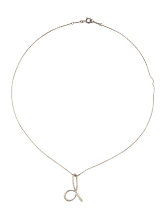 Tiffany & Co. Alphabet "D" Pendant Necklace