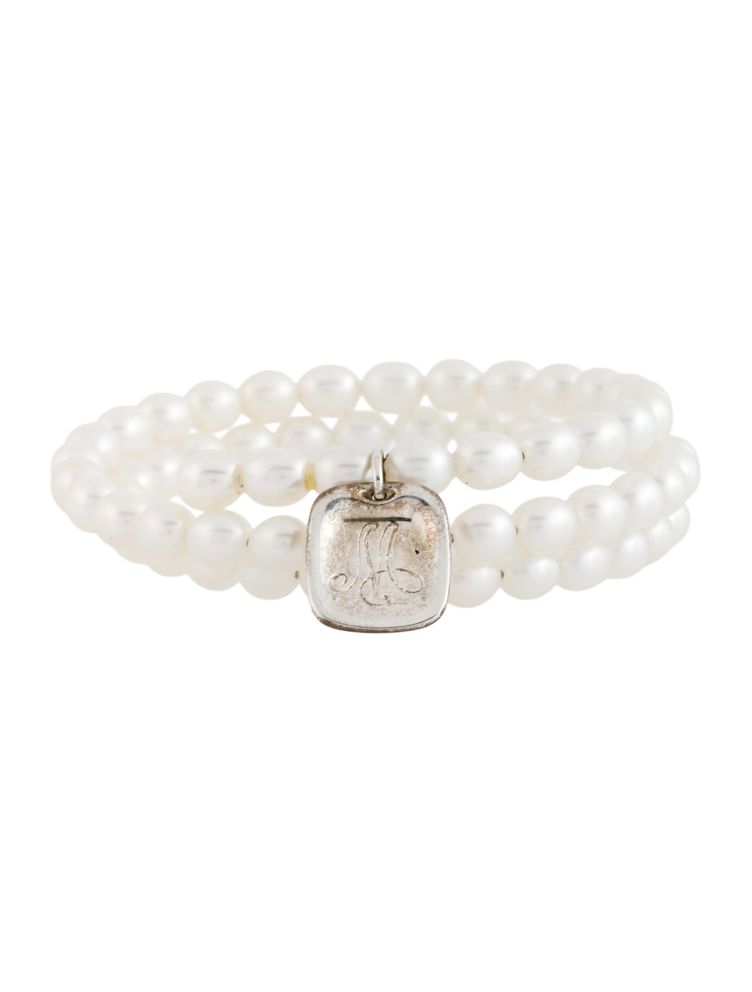 Tiffany & Co. Pearl Tag Bracelet
