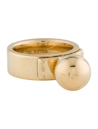 Tiffany & Co. 18K HardWear Ball Dangle Ring