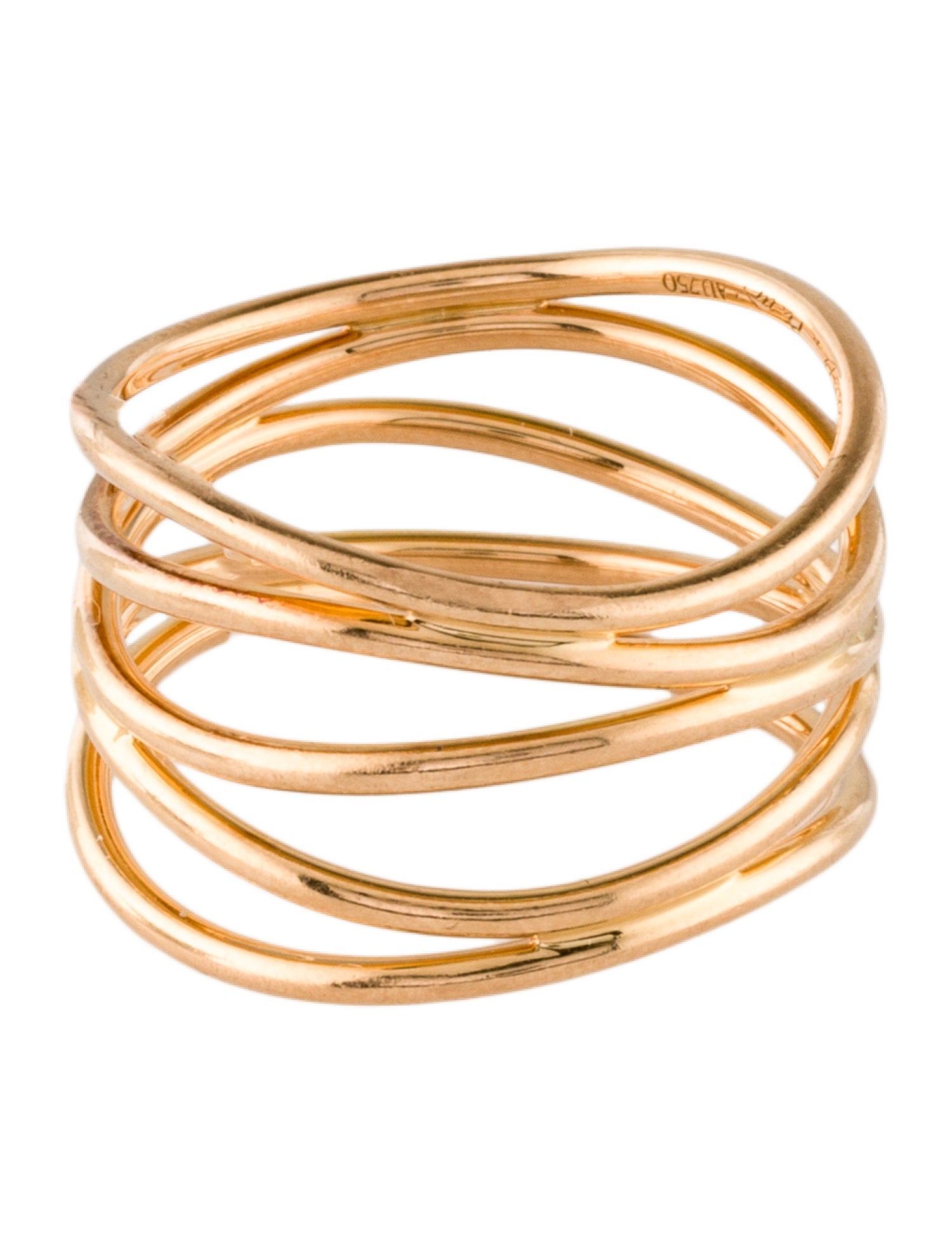 Tiffany & Co. 18K Wave Five Row Ring