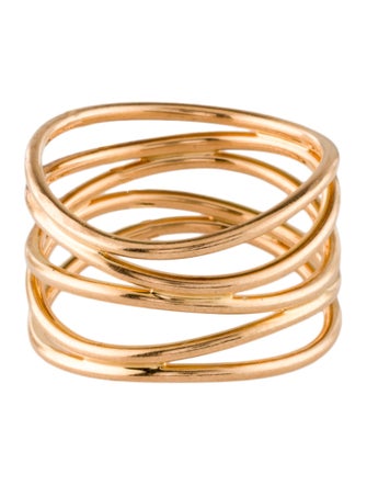 Tiffany & Co. 18K Wave Five Row Ring
