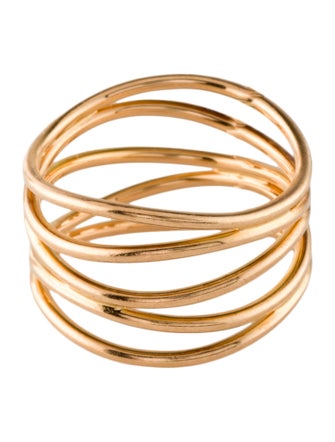 Tiffany & Co. 18K Wave Five Row Ring