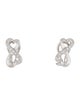 Tiffany & Co. 18K Diamond Double Loving Heart Earclip Earrings