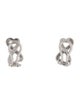 Tiffany & Co. 18K Diamond Double Loving Heart Earclip Earrings