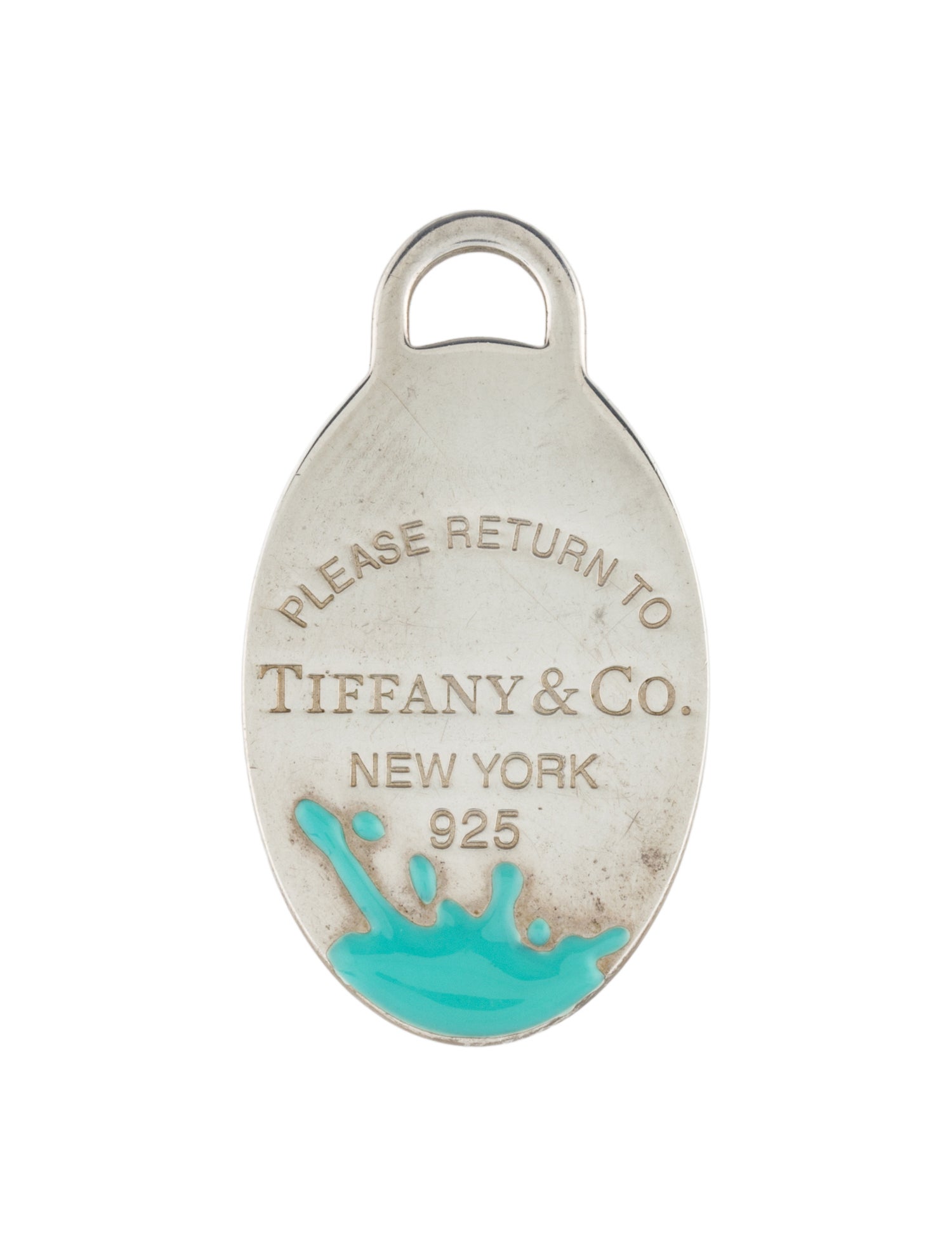 Tiffany & Co. Color Splash Oval Tag Pendant