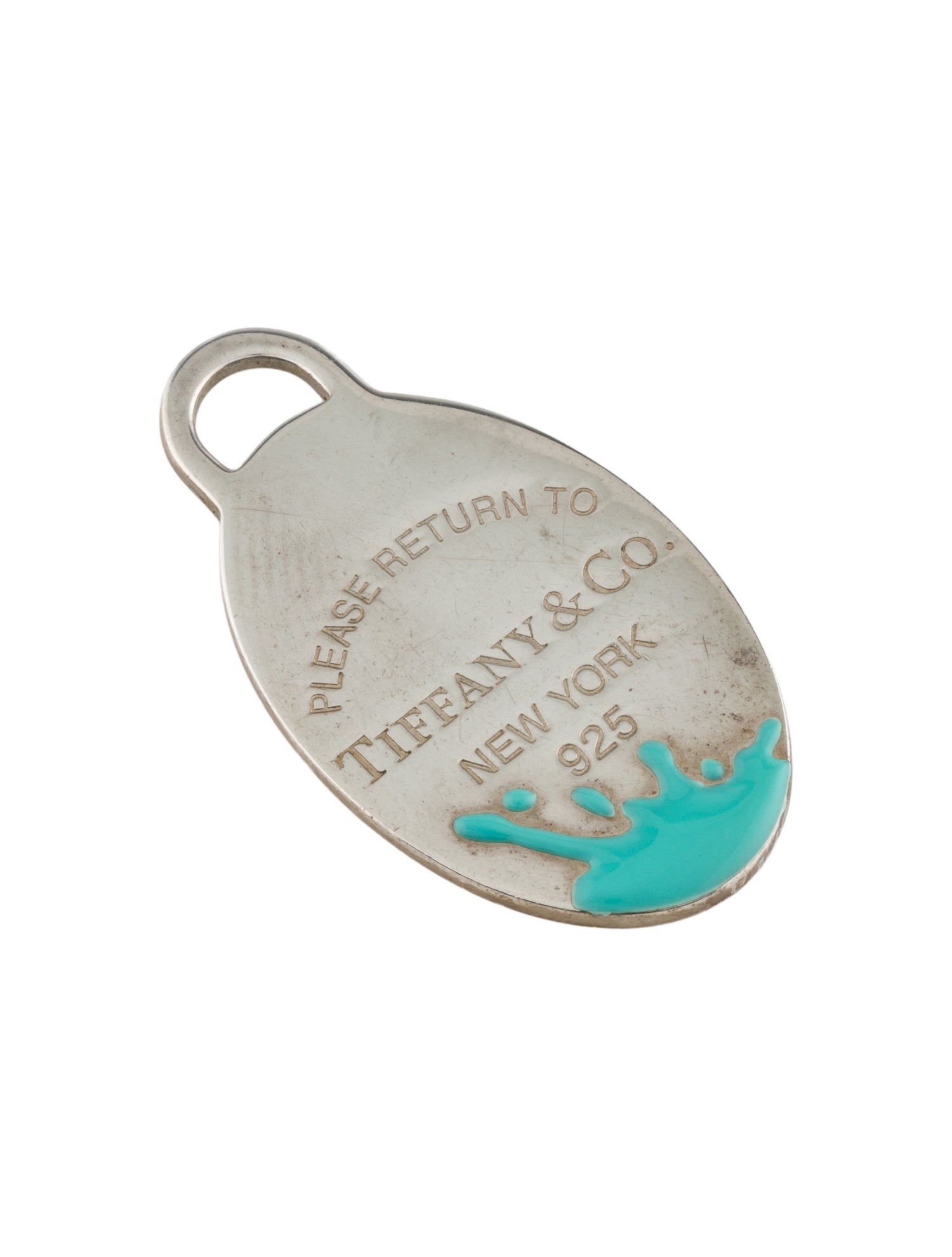 Tiffany & Co. Color Splash Oval Tag Pendant