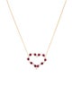 Tiffany & Co. 18K Ruby & Diamond Heart Pendant