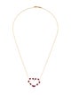 Tiffany & Co. 18K Ruby & Diamond Heart Pendant