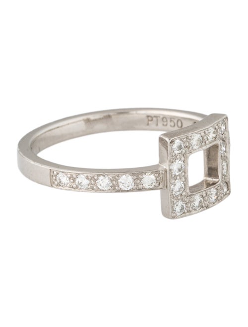 Tiffany & Co. Platinum Diamond Square Cocktail Ring