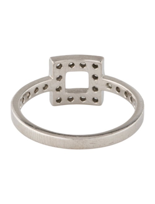 Tiffany & Co. Platinum Diamond Square Cocktail Ring