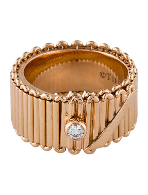 Tiffany & Co. 18K Diamond Ribbon Band