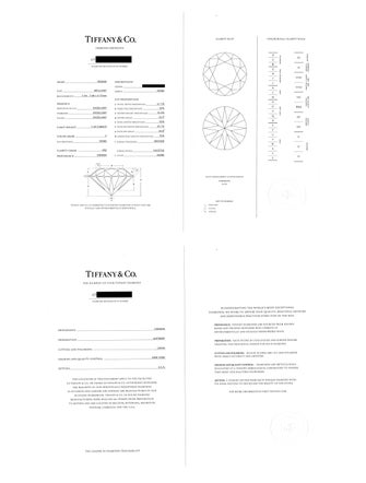 Tiffany & Co. Platinum 1.69ct Diamond Engagement Ring