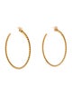 Tiffany & Co. 18K Twist Hoop Earrings