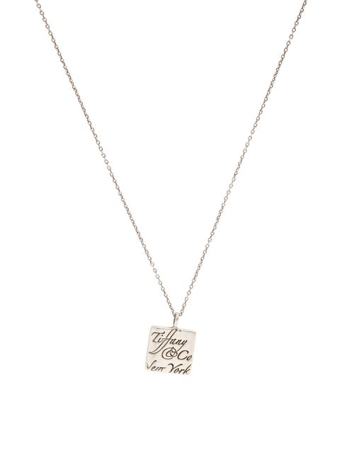 Tiffany & Co. Square Pendant Necklace