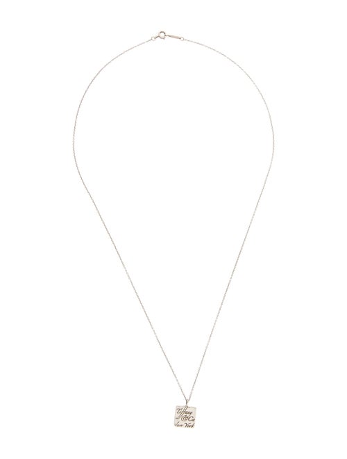 Tiffany & Co. Square Pendant Necklace