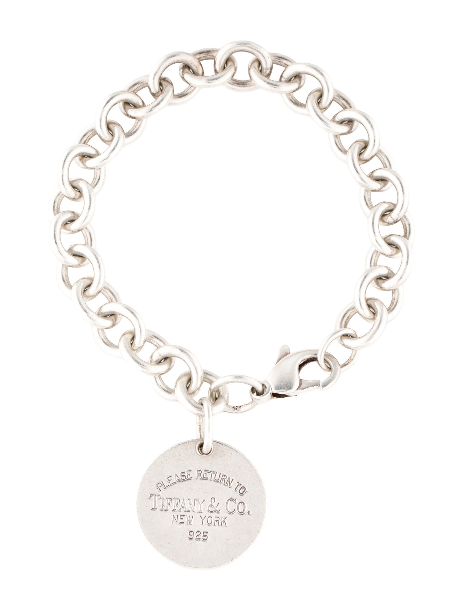 Tiffany & Co. Round Tag Charm Bracelet
