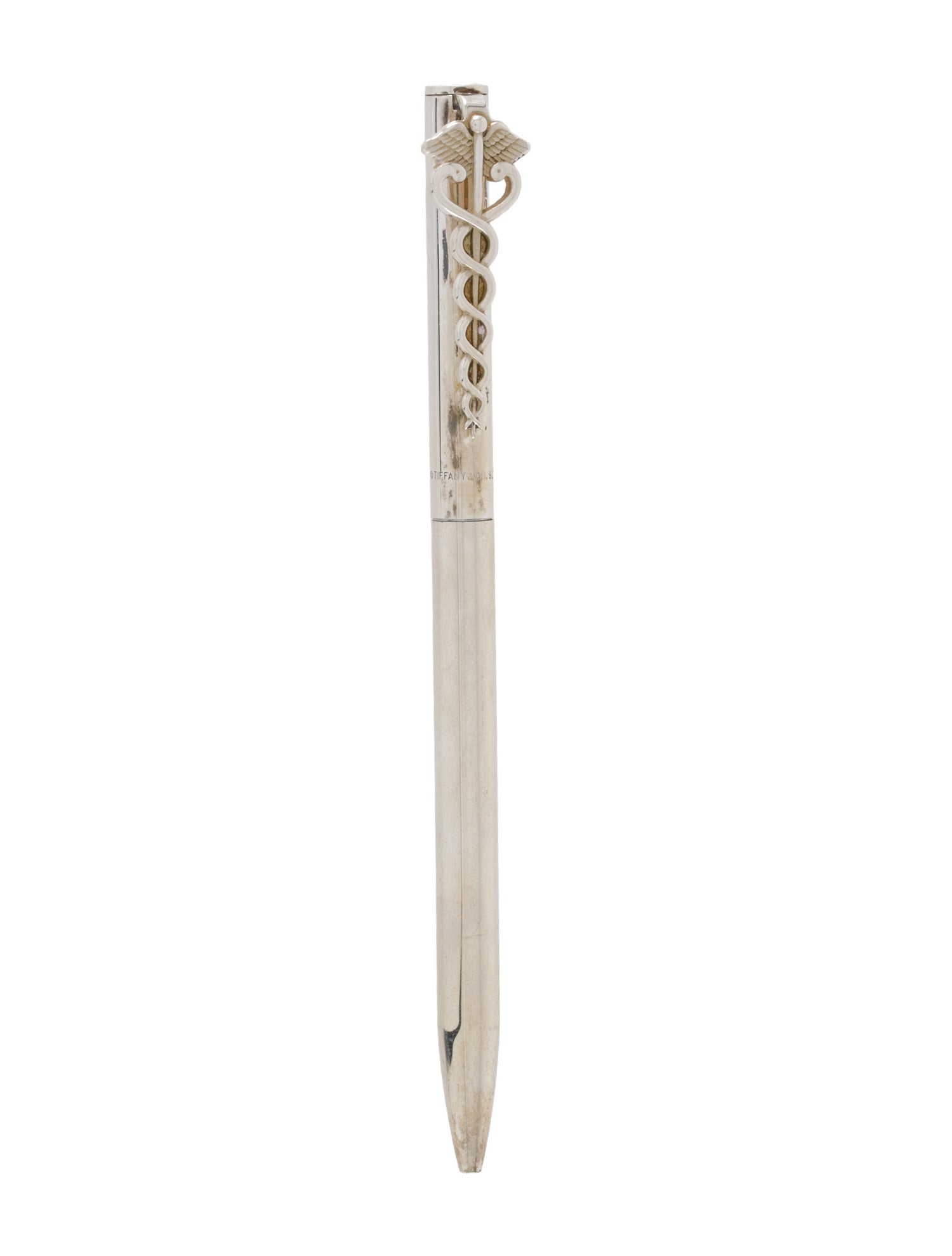 Tiffany & Co. Sterling Silver Caduceus Ballpoint Pen