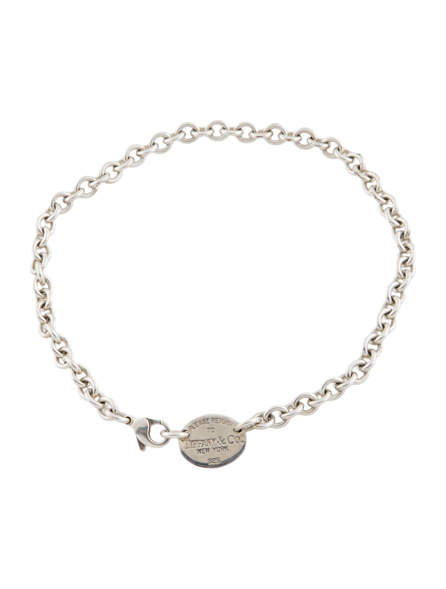Tiffany & Co. Oval Tag Necklace
