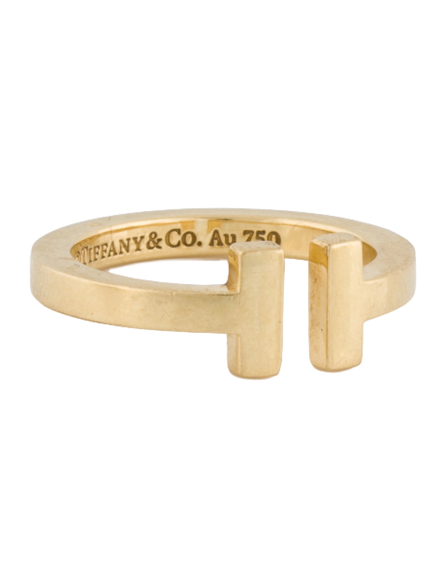 Tiffany & Co. 18K T Square Ring