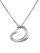 Tiffany & Co. Open Heart Pendant Necklace, 22mm
