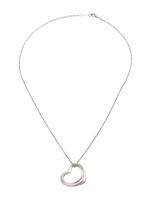Tiffany & Co. Open Heart Pendant Necklace, 22mm