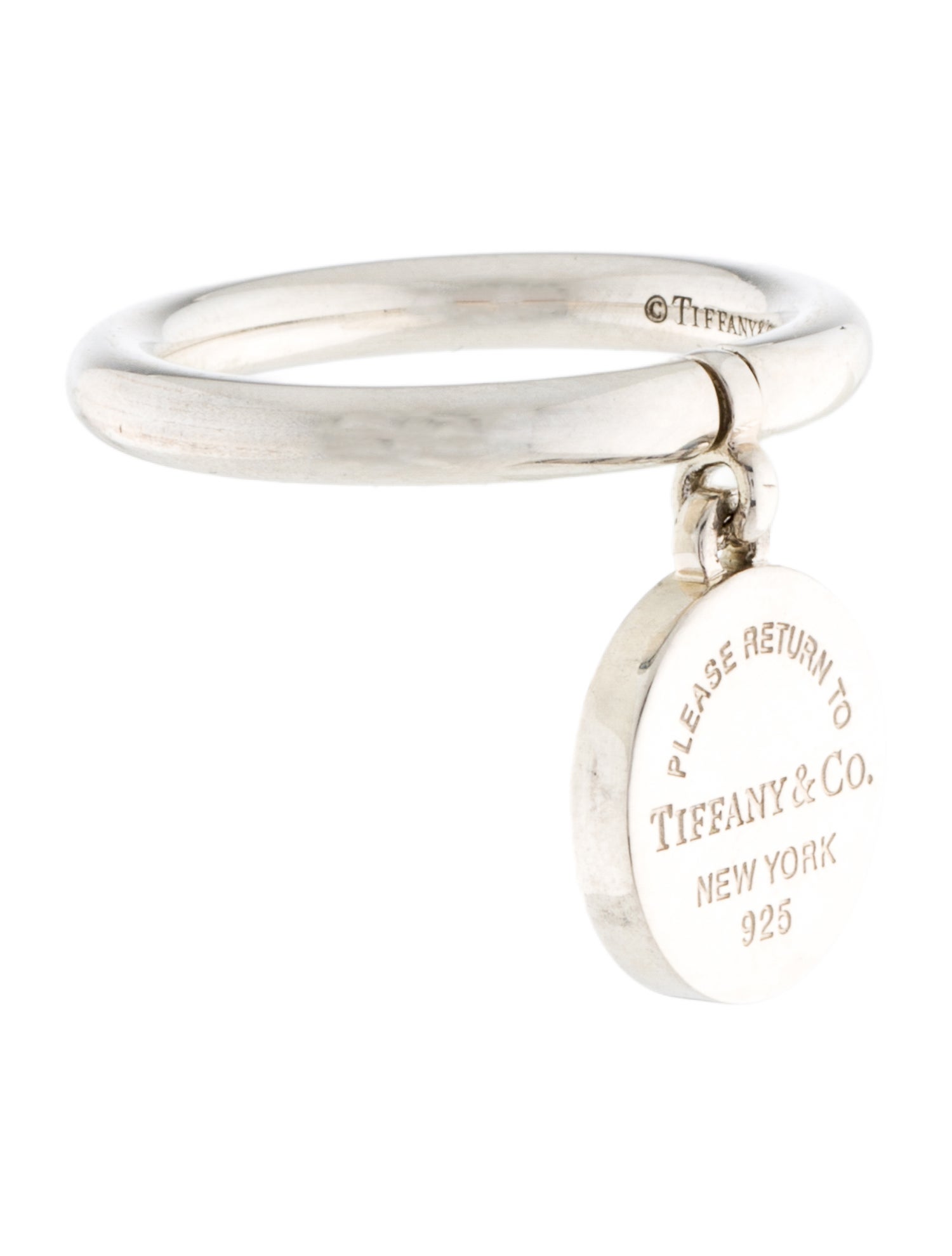 Tiffany & Co. Heart Tag Charm Ring
