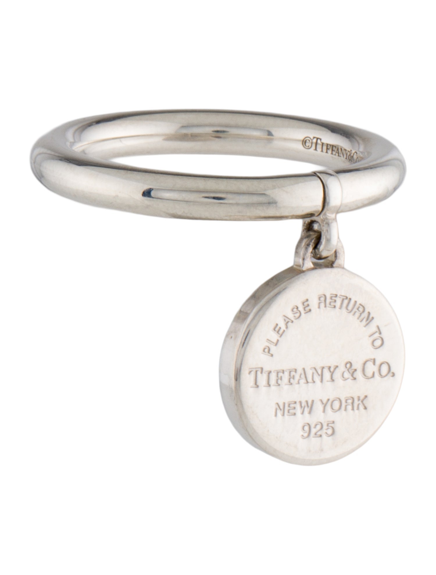 Tiffany & Co. Round Tag Ring