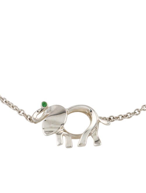 Tiffany & Co. Tsavorite Garnet 'Save the Wild' Elephant Station Bracelet