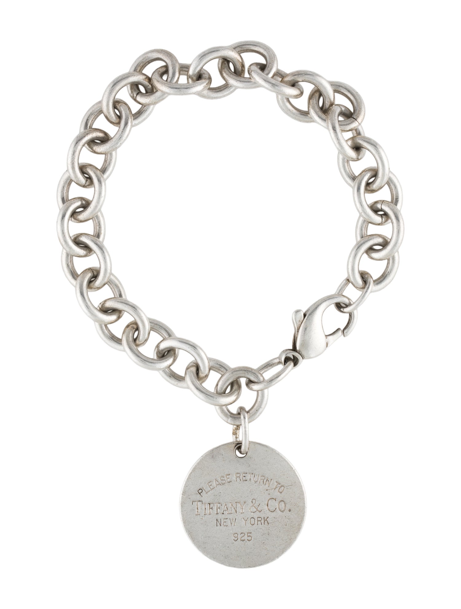 Tiffany & Co. Round Tag Charm Bracelet