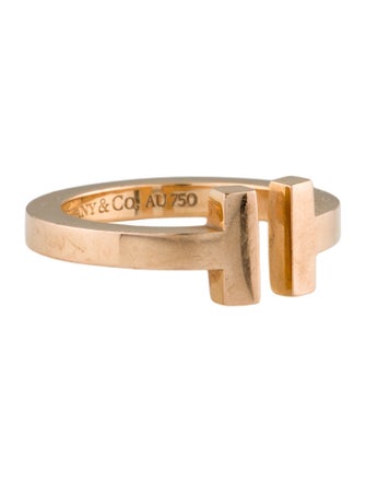 Tiffany & Co. 18K T Square Ring