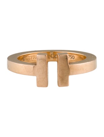 Tiffany & Co. 18K T Square Ring