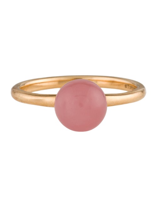 Tiffany & Co. 18K Rose Quartz Ball Ring