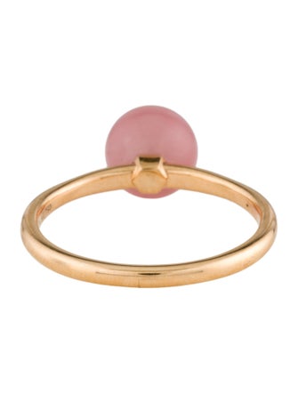 Tiffany & Co. 18K Rose Quartz Ball Ring
