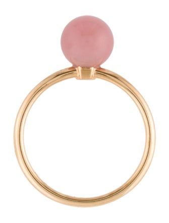 Tiffany & Co. 18K Rose Quartz Ball Ring