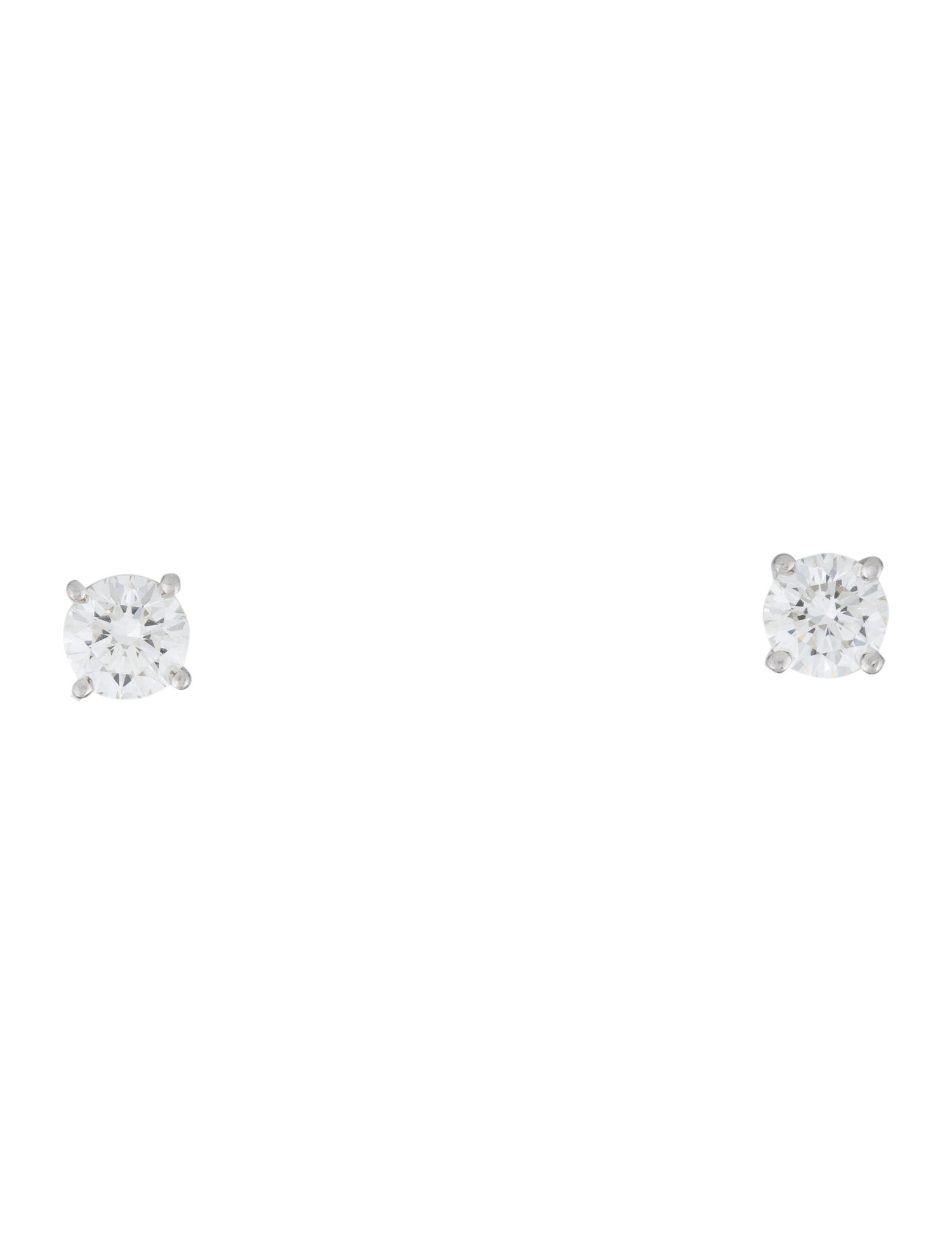 Tiffany & Co. Platinum Diamond Stud Earrings