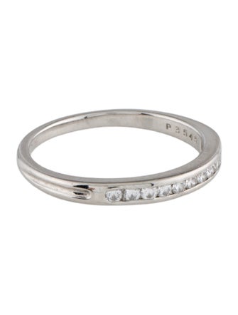 Tiffany & Co. Platinum Diamond Half Eternity Band Ring