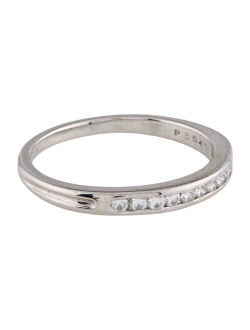 Tiffany & Co. Platinum Diamond Half Eternity Band Ring
