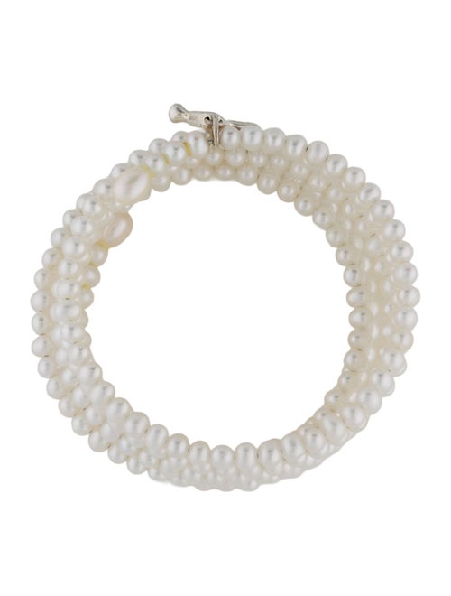 Tiffany & Co. Pearl Star Wrap Charm Bracelet