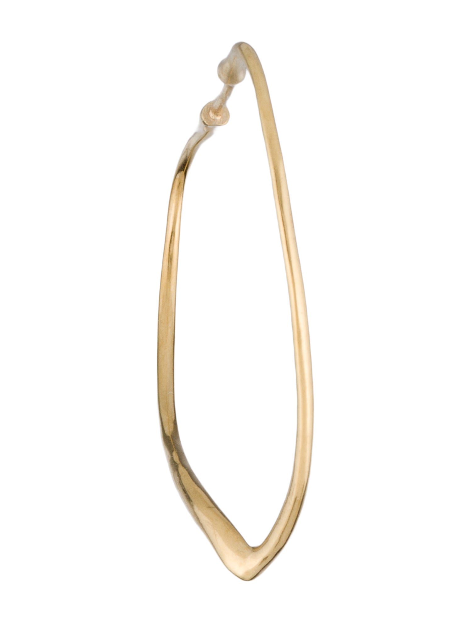 Tiffany & Co. 18K Open Heart Hoop Earring