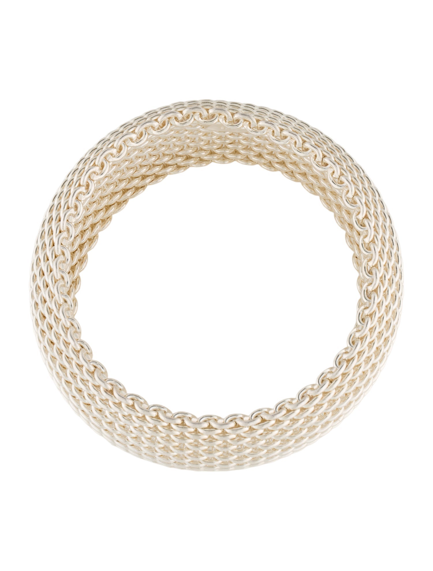 Tiffany & Co. Somerset Wide Mesh Bracelet