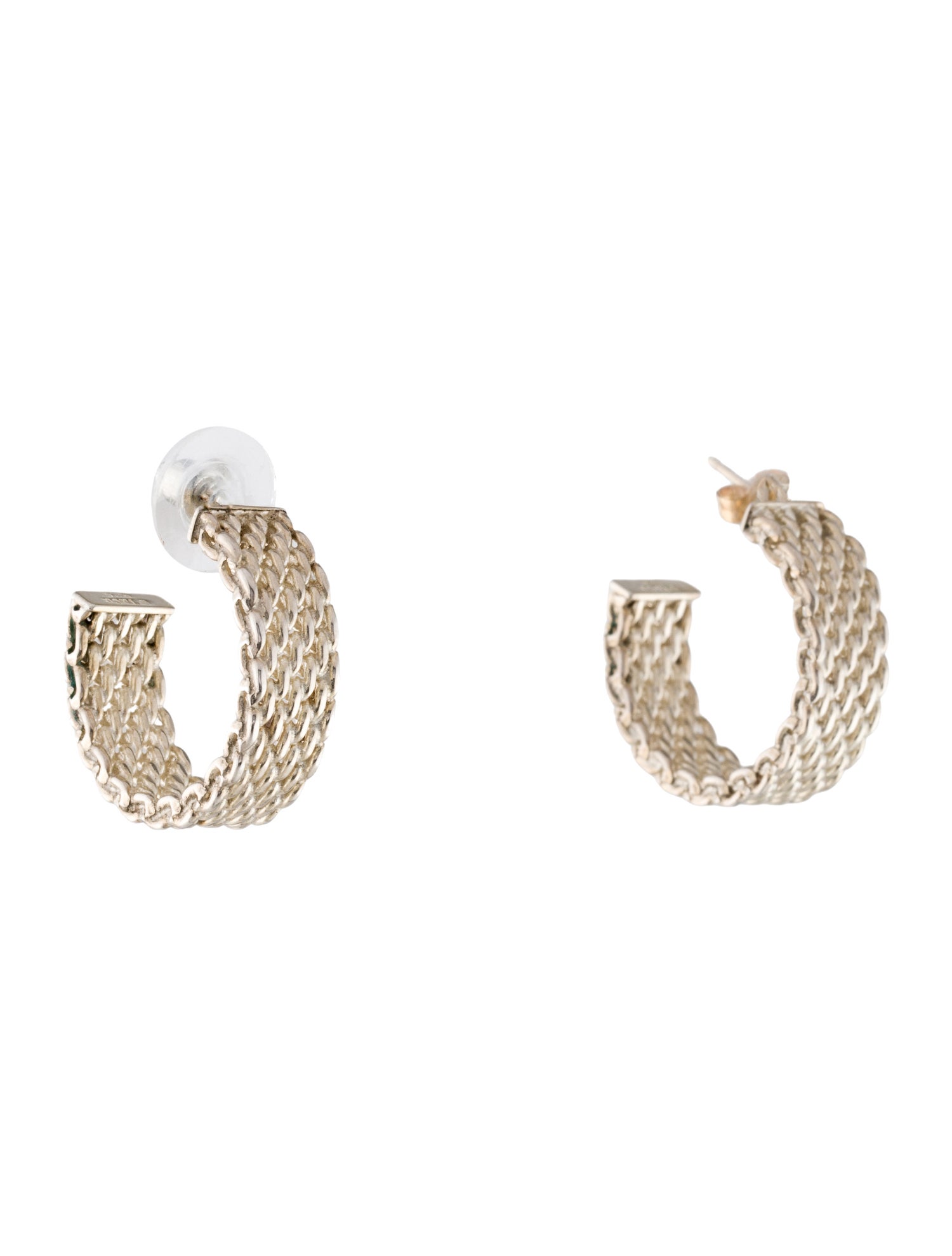Tiffany & Co. Somerset Mesh Hoop Earrings