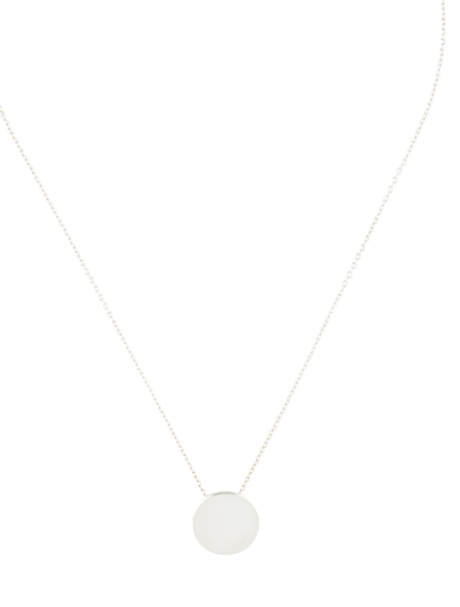 Tiffany & Co. Round Disc Pendant Necklace