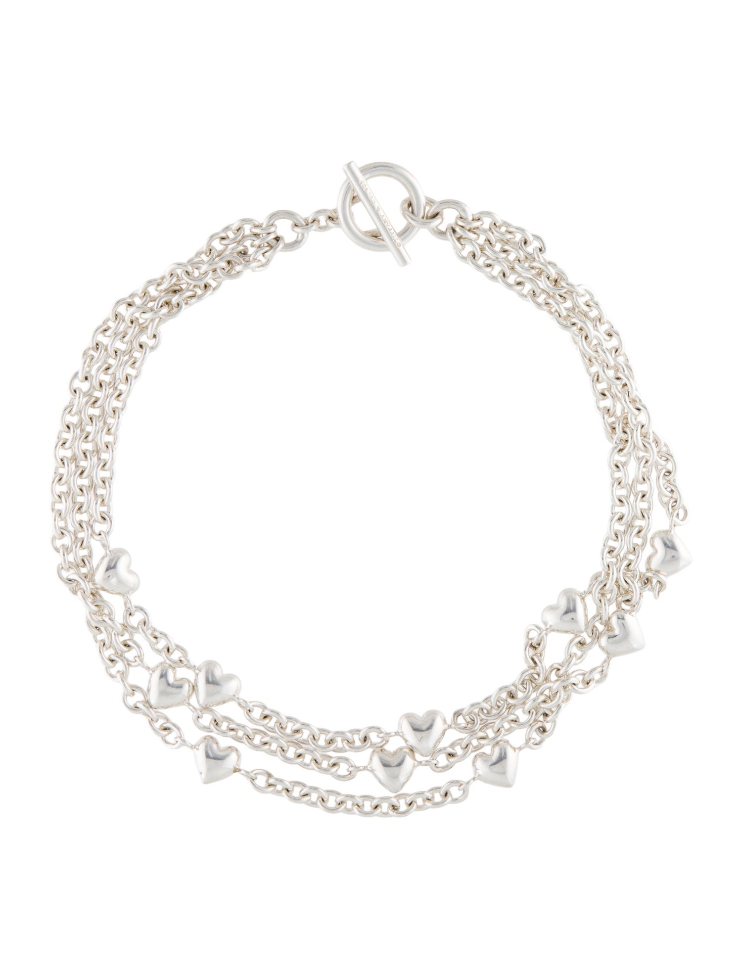 Tiffany & Co. Puffed Heart Multistrand Necklace
