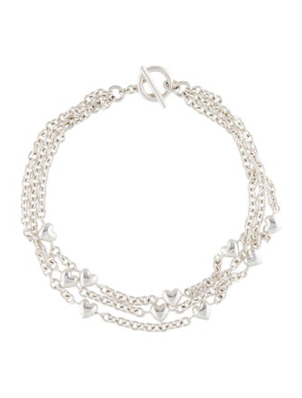 Tiffany & Co. Puffed Heart Multistrand Necklace