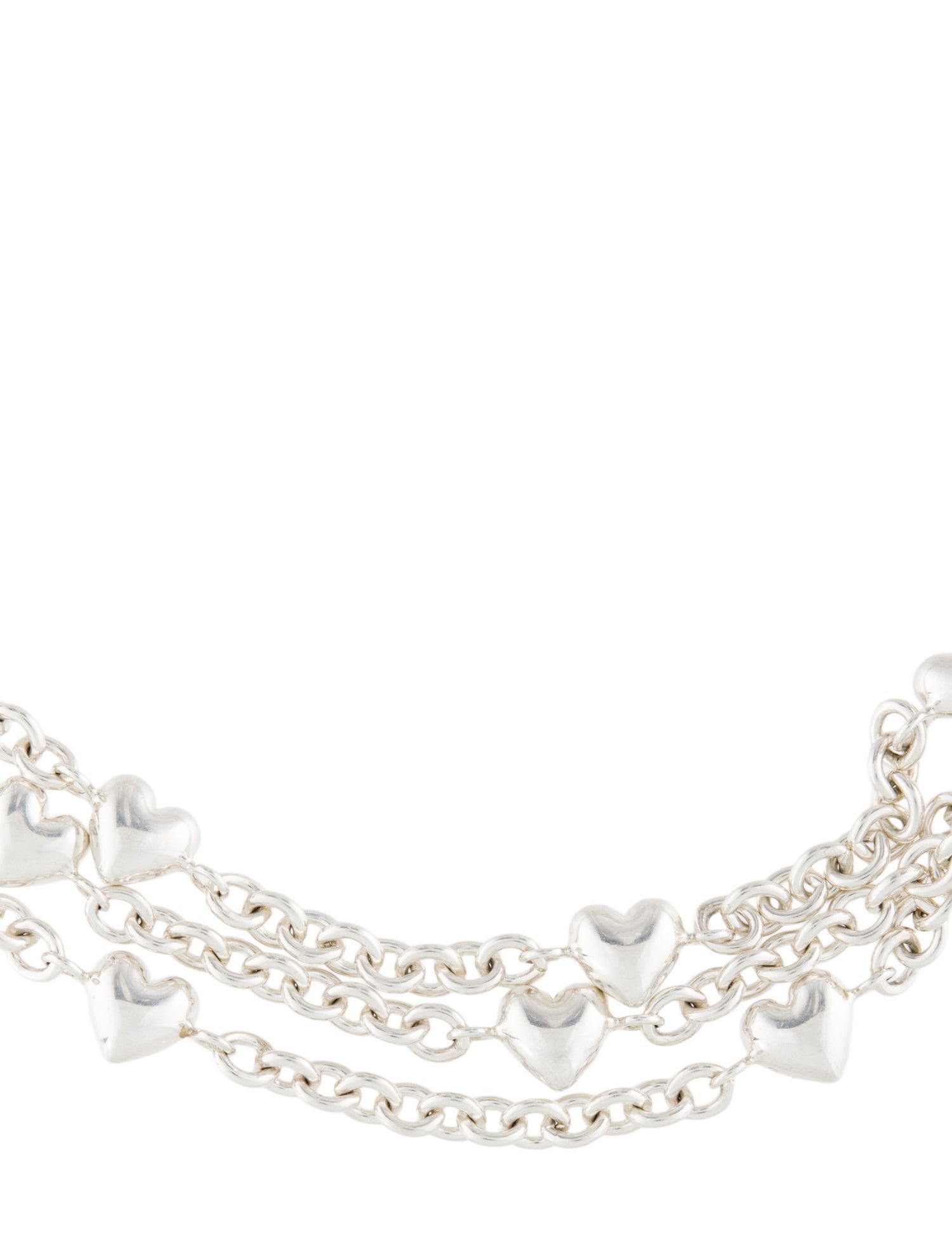 Tiffany & Co. Puffed Heart Multistrand Necklace