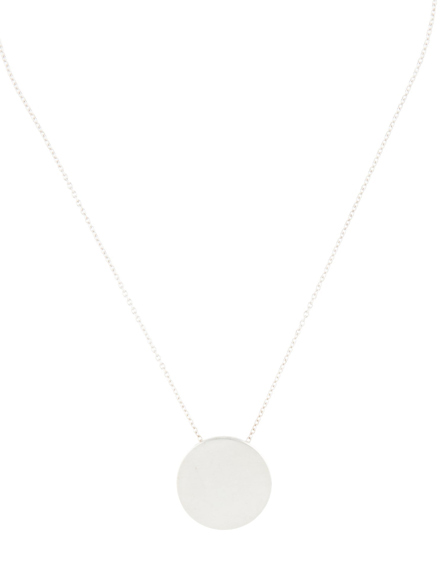 Tiffany & Co. Round Disc Pendant Necklace