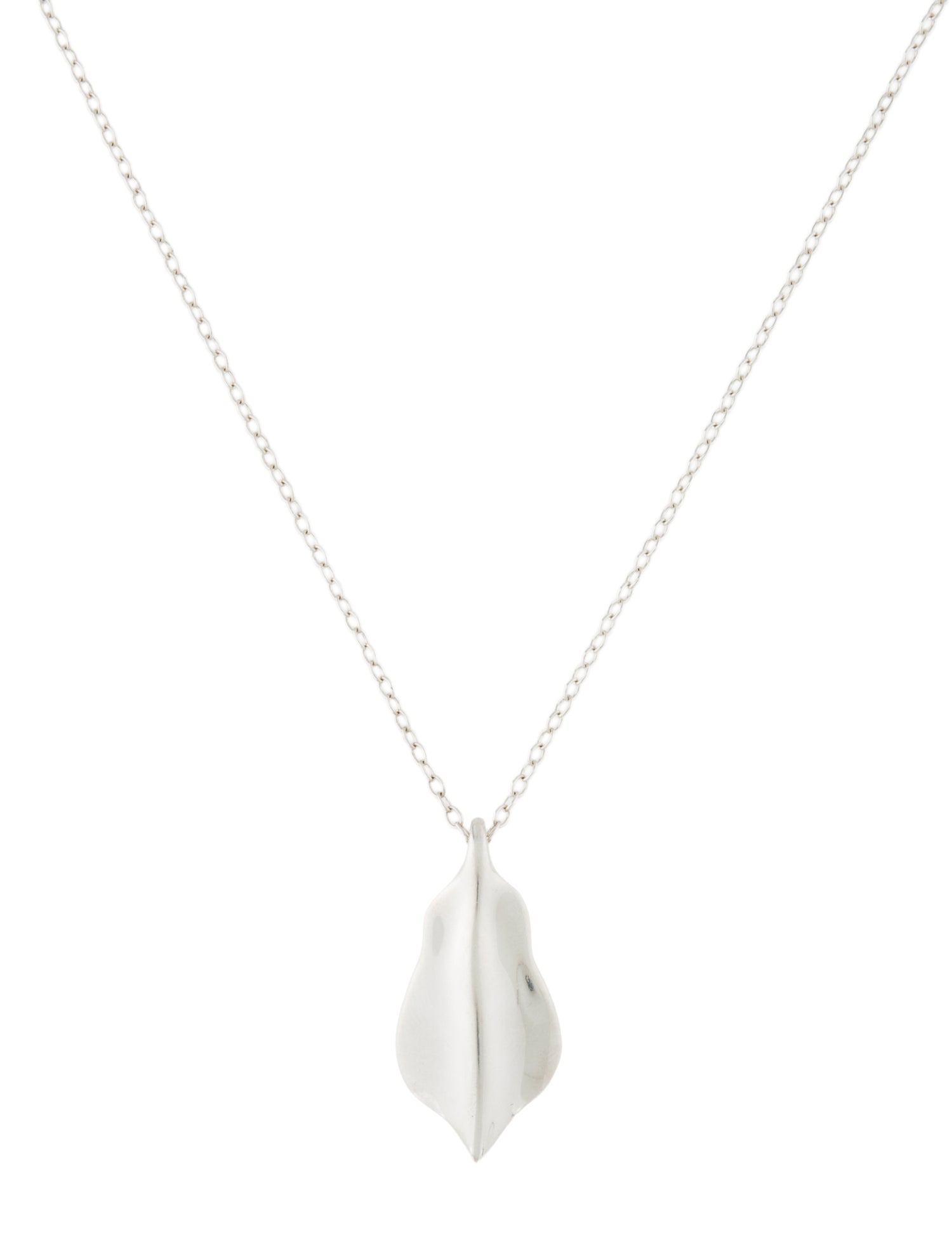 Tiffany & Co. Leaf Pendant Necklace