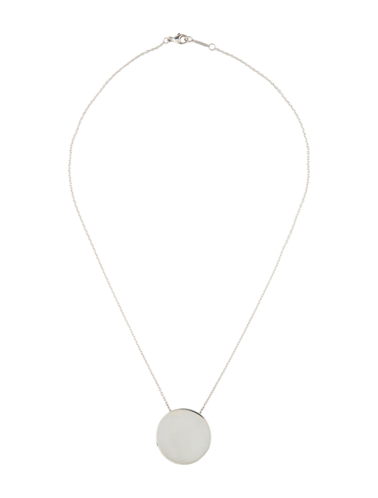 Tiffany & Co. Round Disc Pendant Necklace